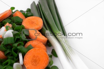 Leek and carrot