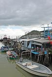 Tai O fishing village with stilt house in Hong Kong 