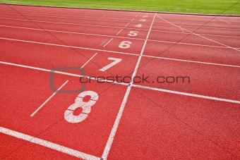 finish point of running track