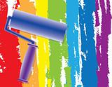 Rainbow painting roller