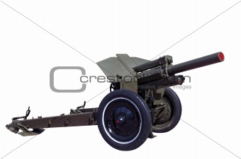 world war two vintage rarity soviet howitzer M30 isolated