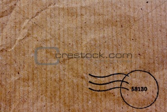 Recycle brown bag texture with stamp