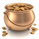 Golden Pot full of Gold Coins