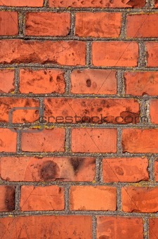 old red bricks wall background