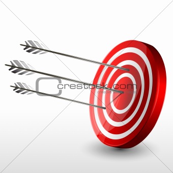 target board with arrows