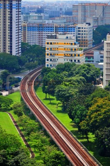 Train railings at Kallang area