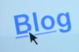 The word 'blog' as a hyperlink
