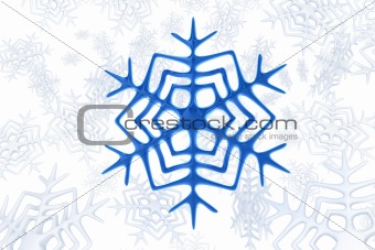 blue snowflake