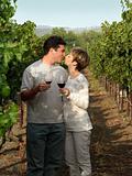 Couple at vineyard
