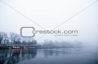 Thick Fog over Water