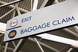 Baggage Claim & Exit Sign