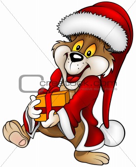 Santa Bear and Gift
