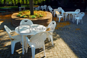 Outdoor cafe
