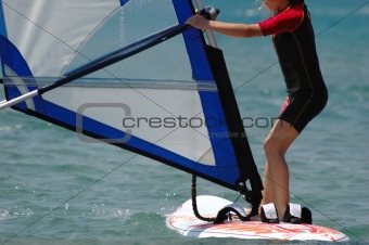girl windsurf