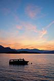 boat lake dawn