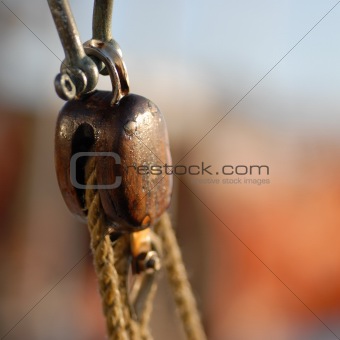 wood pulley