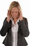 Business women with headache