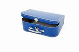 Blue toy suitcase