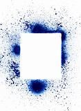 Spray can splatter design elements