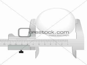 measuring tool and egg