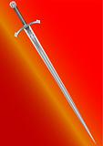 Sword of the knight of the crusader