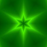 green six point star design
