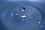 water droplets blue