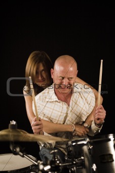 bugging drummer 