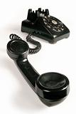Rotary telephone off the hook