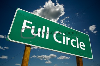 "Full Circle" Road Sign