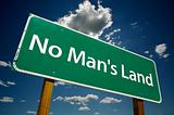 "No Man's Land" Road Sign