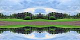 Rural landscape (double mirror effect).
