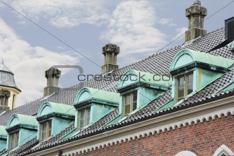Ornate roofs and windows