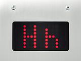monitor show alphabet h in elevator