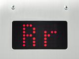 monitor show alphabet r in elevator