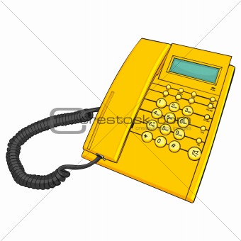 isolated phone