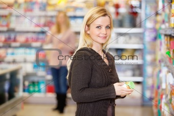 Grocery Shopping Young Woman