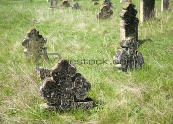 Old orthodox graves of 19s century