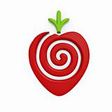 red strawberry symbol