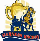 Harness horse race racing championship cup 