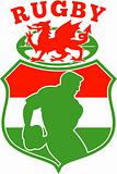 welsh rugby player wales dragon shield