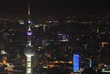 Oriental Pearl Tower and Shanghai at night
