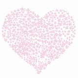 pink flower heart 