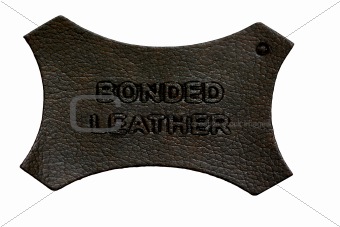Bonded leather tag