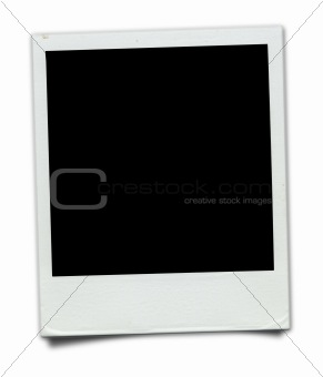 blank polaroid photo
