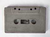 Dirty old gray cassette tape