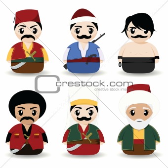 cartoon traditional clothes