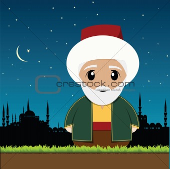 old muslim man