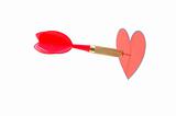 love concept with dart arrow