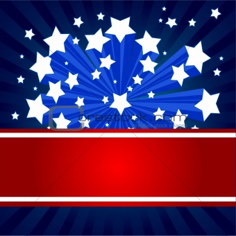 American starburst background